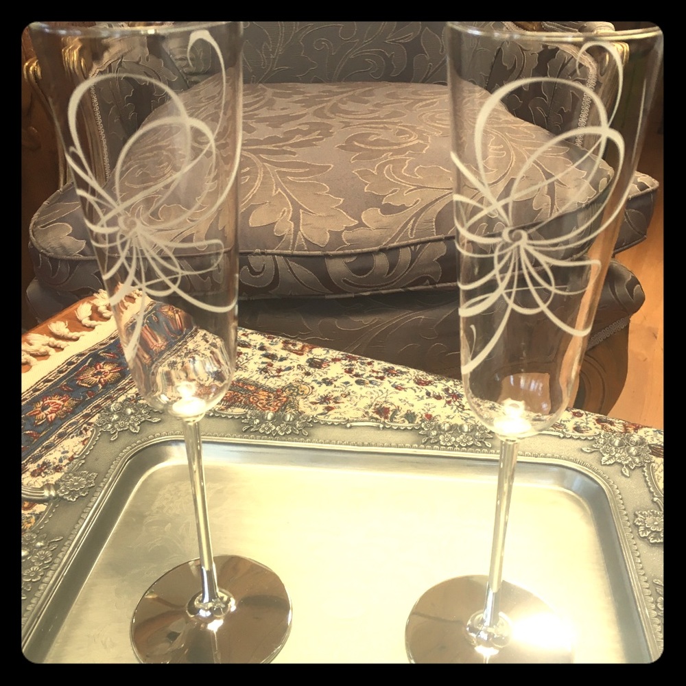 Brand New Kate Spade Wedding Flutes